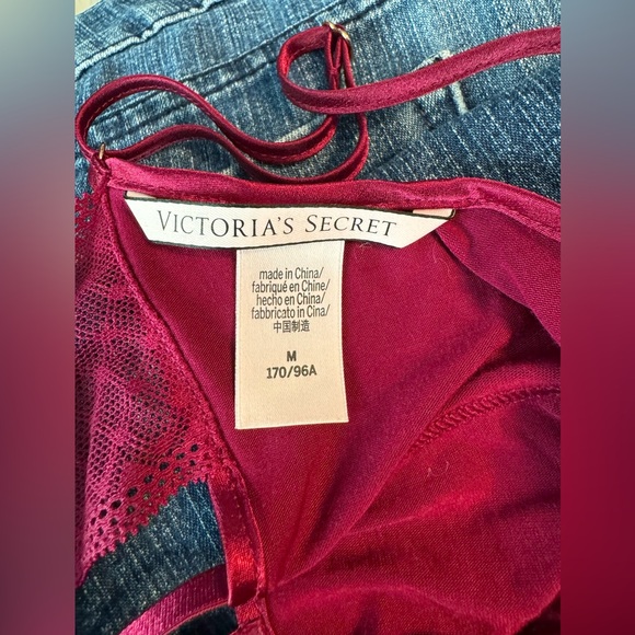 Victoria Secret Burgundy Negligee - Picture 3 of 5